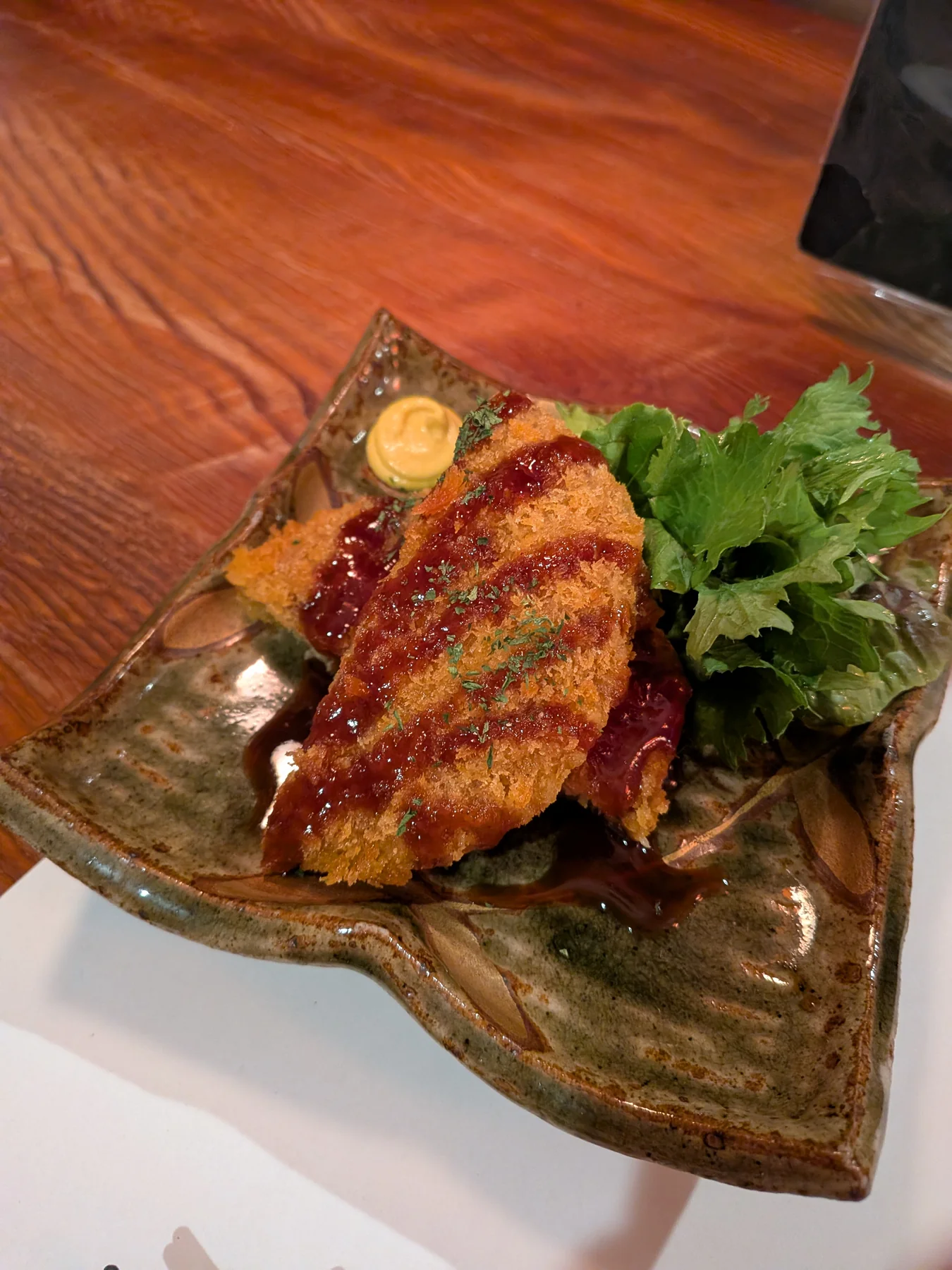 Menchi-katsu at Hinataya