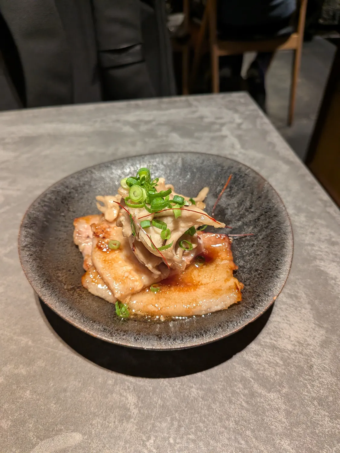 Teriyaki pork belly at Maru Bengara